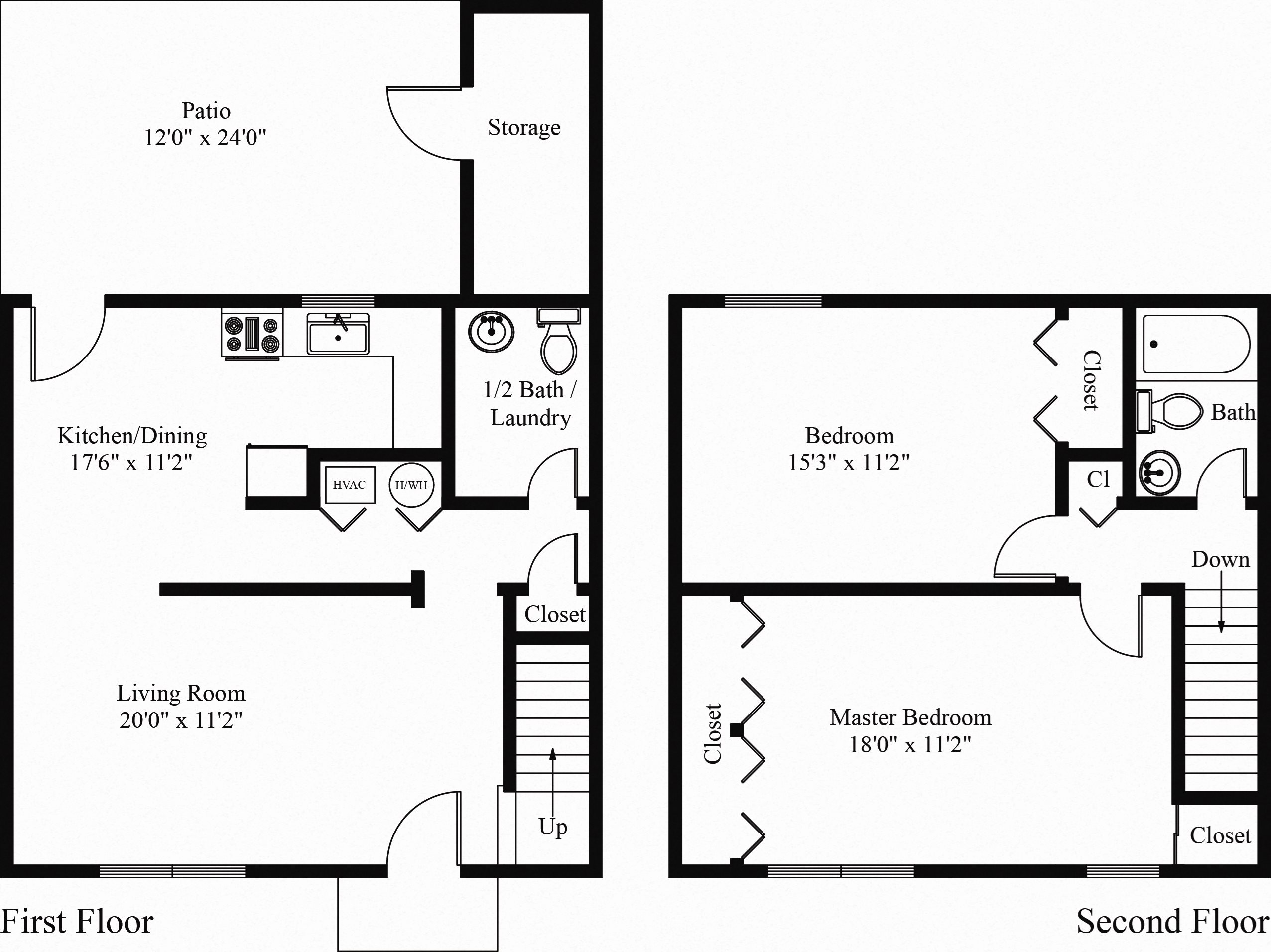 Williamsport 2 Bedroom Apartment 2 Bedroom Apartment in Williamsport, PA | Woodland Park | Property Management, Inc.